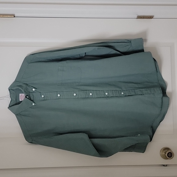 Brooks Brothers Size L (16-4) Green & White Check Long Sleeve Button Down Shirt - Picture 2 of 11